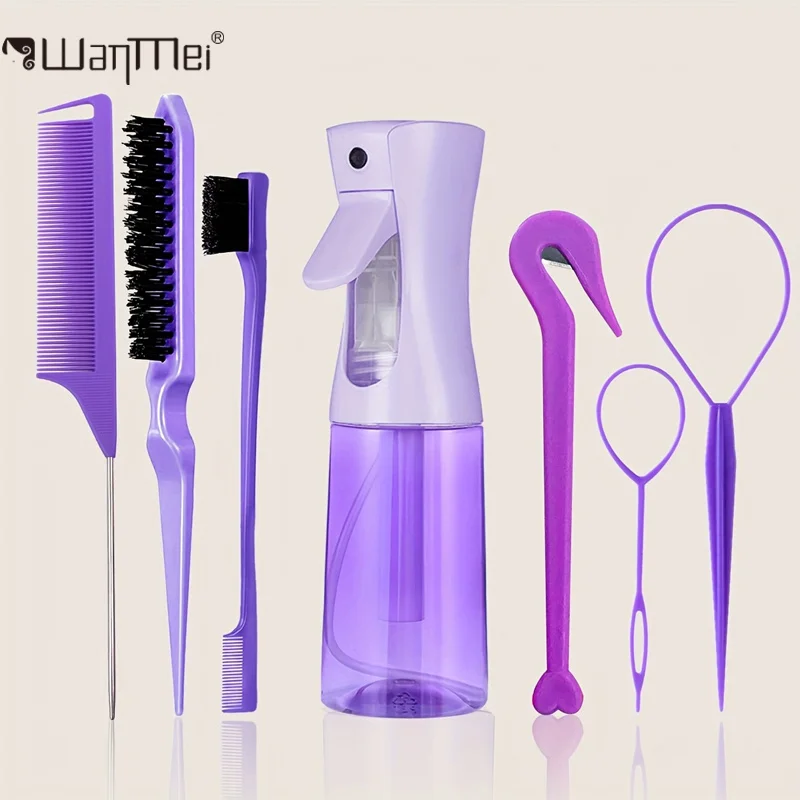 Hair Care Guide - 7 adet/takım Profesyonel Kuaförlük Seti Aracı