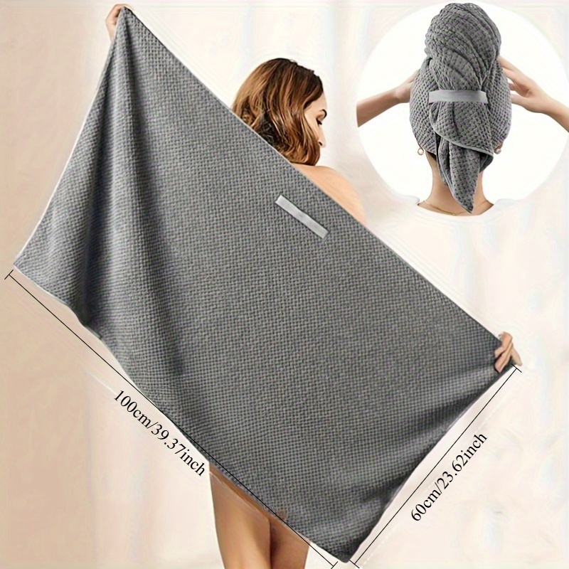 Hair Turban Towel - Mikrofiber Saç Havlusu Ekstra Büyük Boy
