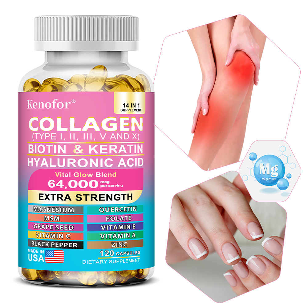 Hair Care Vitamin - Karmaşık Kollajen Kapsülleri, Cilt Tonunu Aydınlatır,