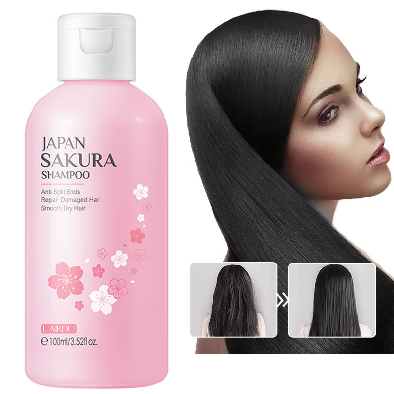 Hair Care Vitamin - LAIKOU japonya Sakura şampuan onarım hasarlı