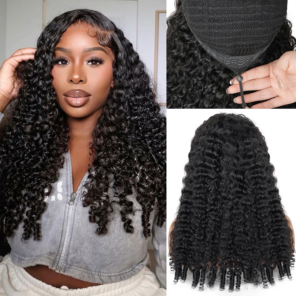 Lace Front Wig - Doğal Renkli Burma Kıvırcık Dalgalı Yapıştırıcısız
