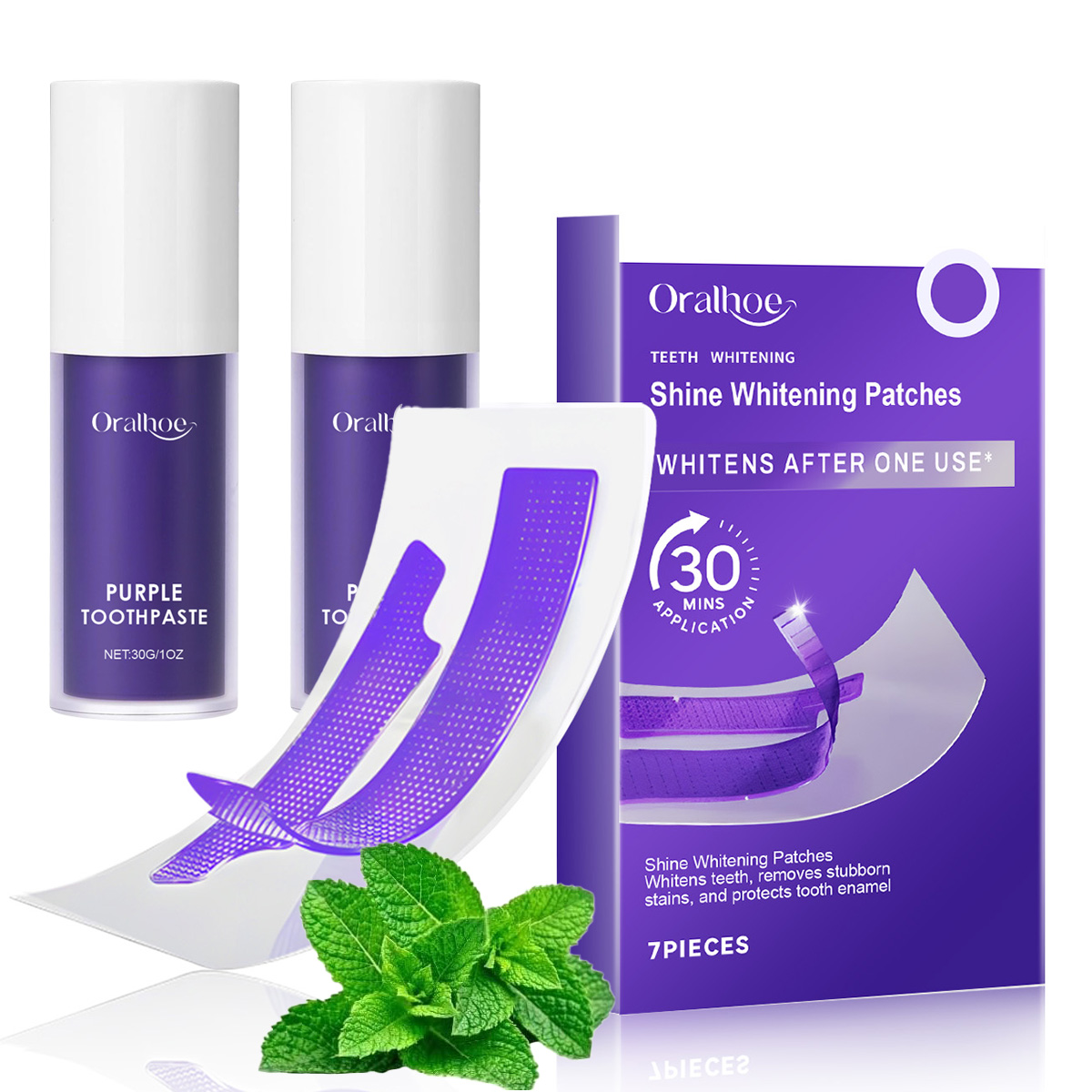 Purple Toning Shampoo - Mor Diş Beyazlatma Kombinasyon Seti –