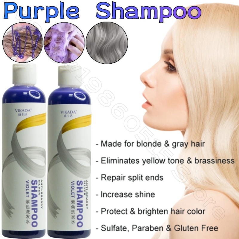 Purple Toning Shampoo - Mor Şampuan Sarışın Platin Ağartıcı Gümüş