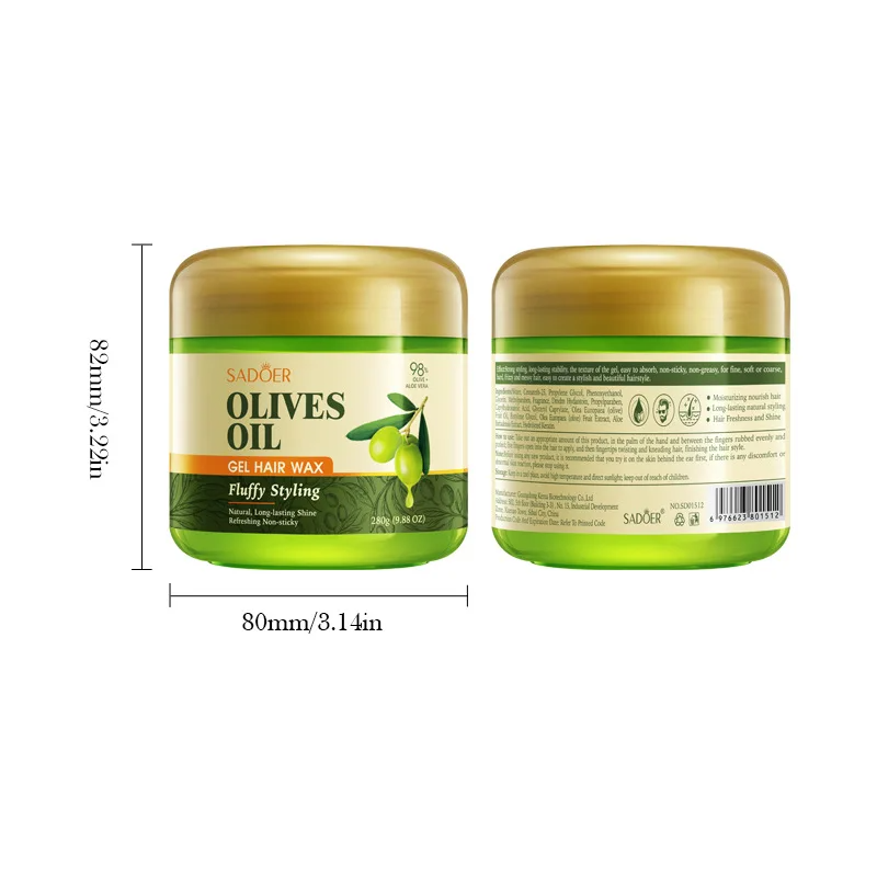 Hair Care Olive Oil - SADOER Zeytinyağlı Besleyici Saç Jeli Wax
