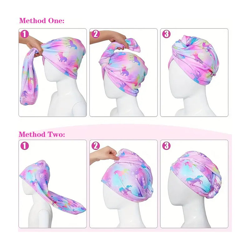 Hair Turban Towel - 1 Adet Su Emici Hızlı Kuruyan