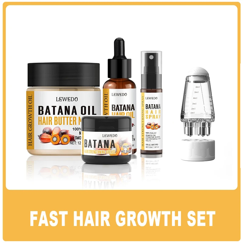 Hair Care Essence Oil Spray - LEWEDO Batana Yağı Saç Uzatma Seti