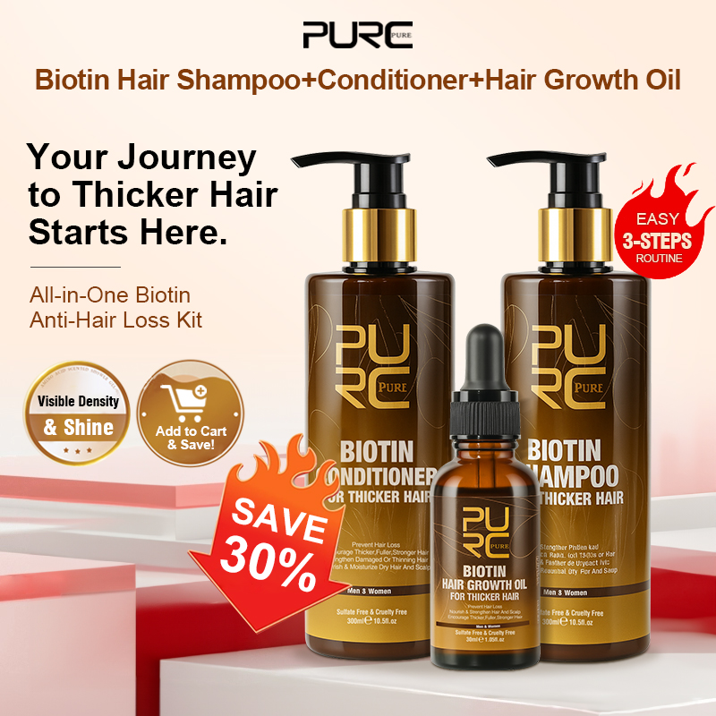 Hair Care Vitamin - PURC Biotin Saç Büyüme Yağı Şampuanı