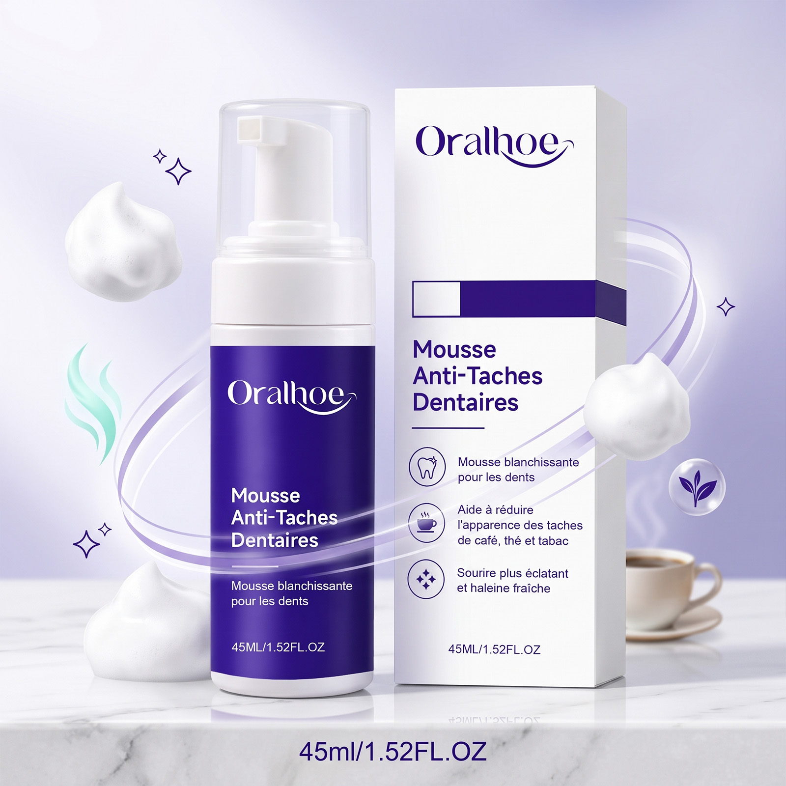 Purple Toning Shampoo - Mor Diş Macunu Köpük Mousse Nazik