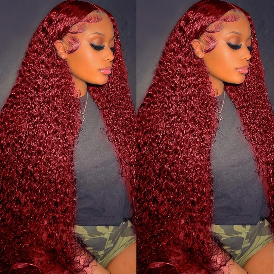 99J Bordo Renkli Derin Dalgalı - Lace Front Wig incelemesi ve fiyatı