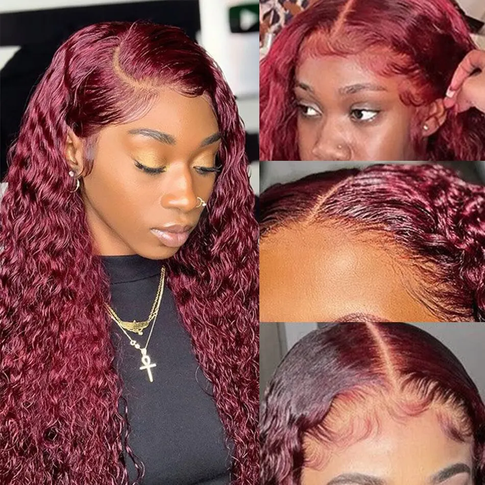 99J Bordo Renkli Derin Dalgalı - Lace Front Wig incelemesi ve fiyatı
