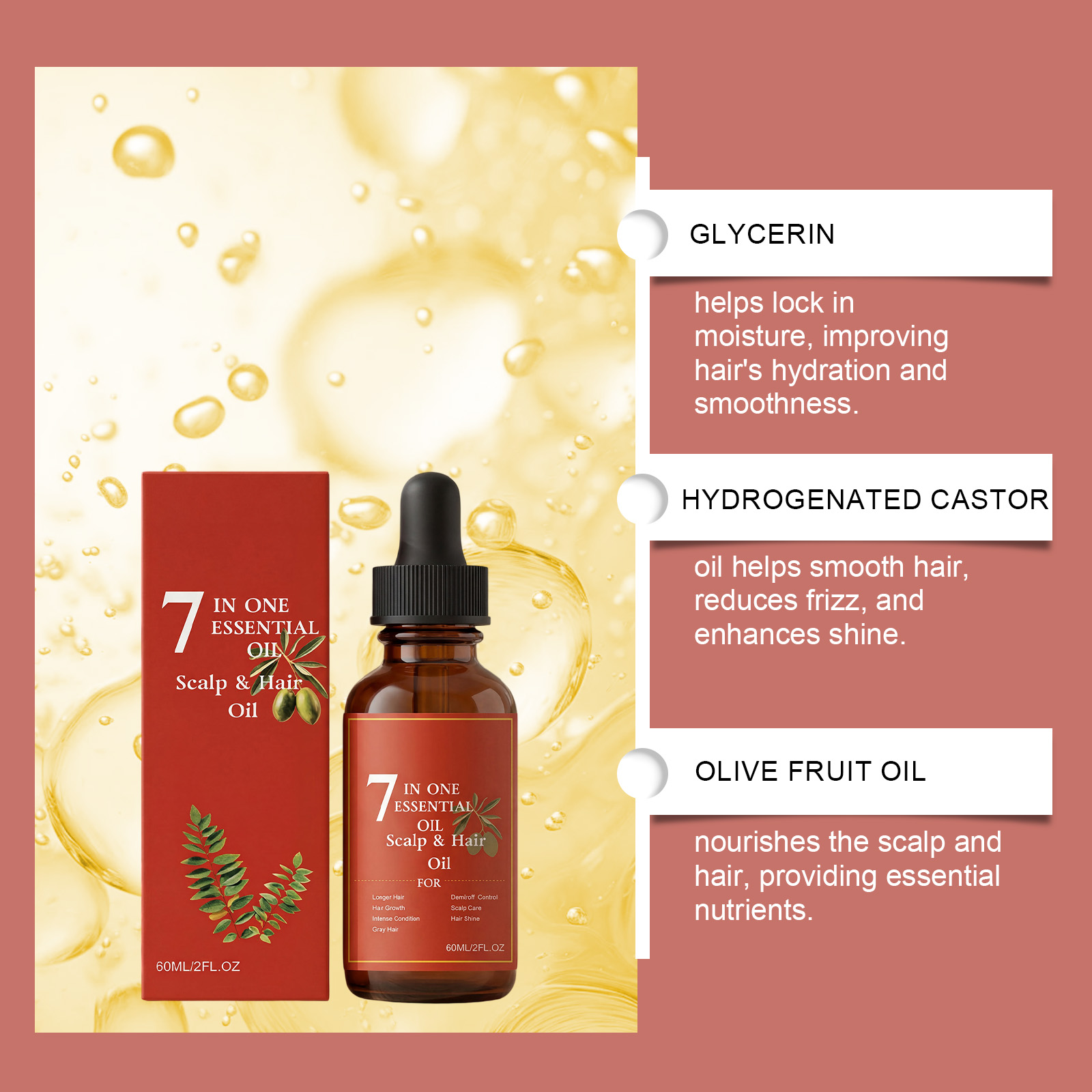 7'si 1 Arada Saç Bakım Yağı 60 - Hair Care Olive Oil incelemesi ve fiyatı