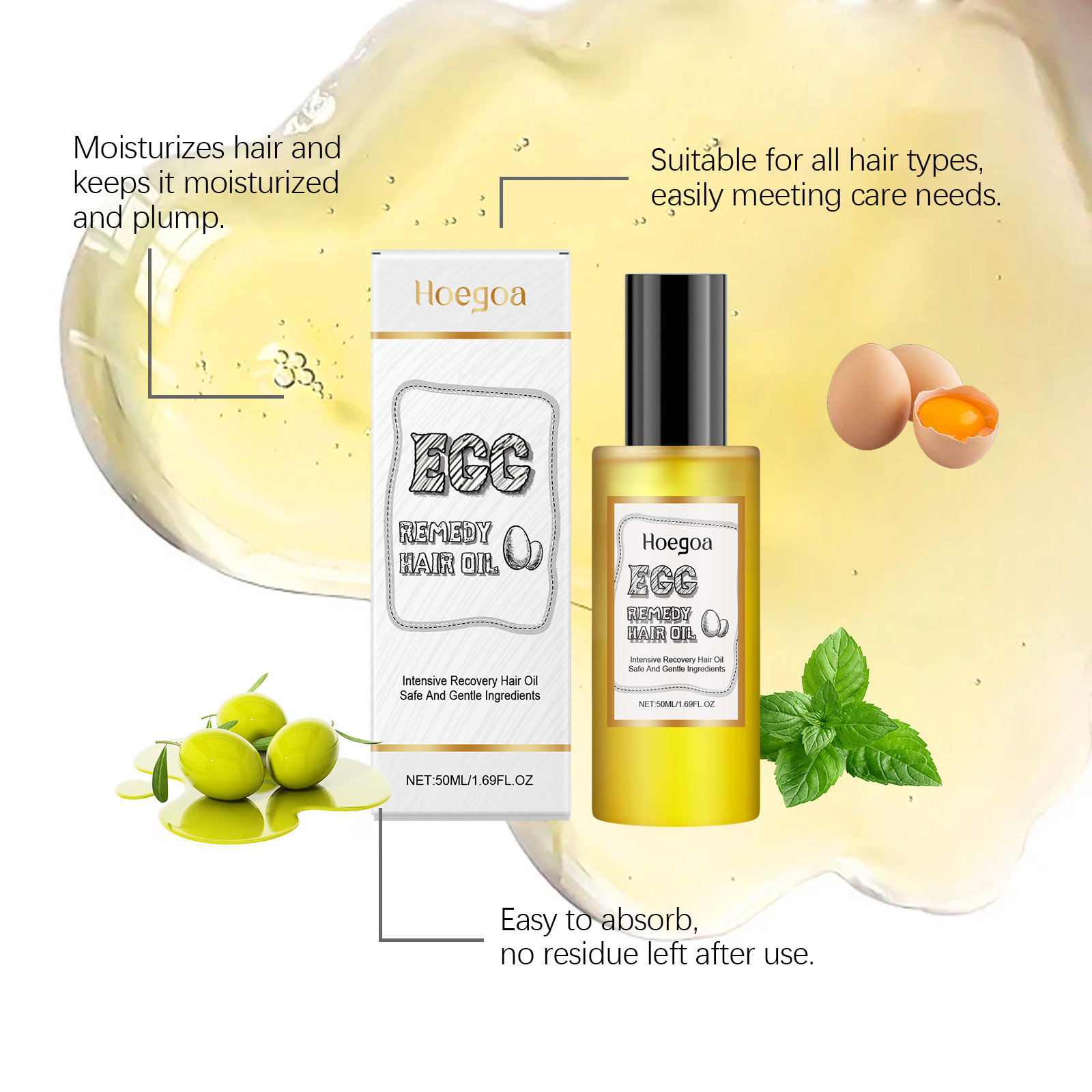 Yumurta Çözümü Saç Yağı Yumuşa - Hair Care Natural Products incelemesi ve fiyatı