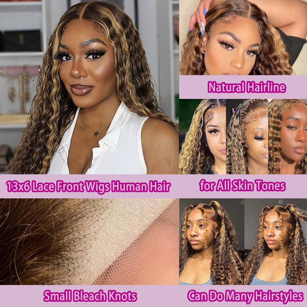 36 İnç Derin Dalgalı P4/27 Röf - Lace Front Wig incelemesi ve fiyatı